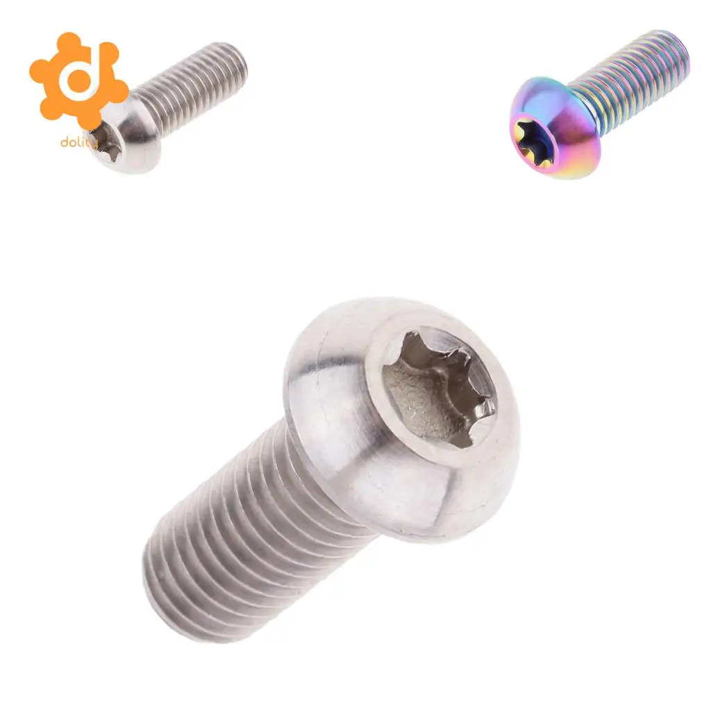M8 x 20mm Motorcycle Disc Brake Rotor Bolts Retaining Screw Titanium