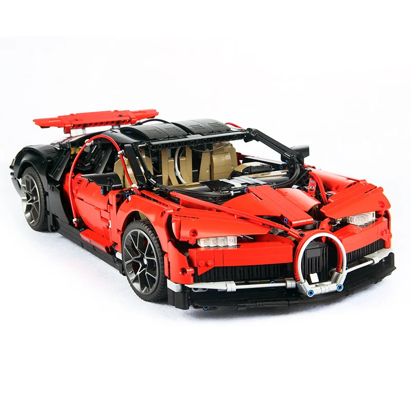 

Soul Red Technic Bugatti Chiron Roadster Car Vehicle Building Blocks Bricks Toys Compatible Legoings Technic 42083