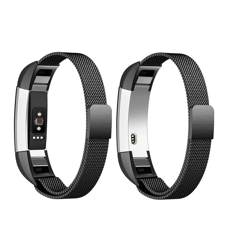 Миланская петля ремешок для Fitbit Alta HR/Alta сменный Браслет из нержавеющей стали металлический браслет+ магнитная застежка