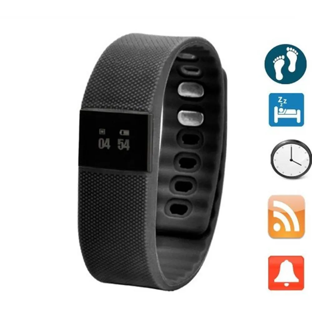 Free Shipping Recording BMI Pedometer Distance Sport time Calorie Sleep Monitor In call Drink Sedentary reminder