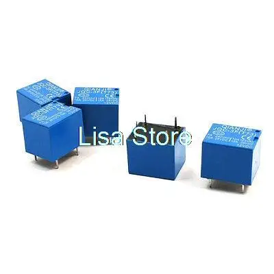 

5 Pcs PCB Mounted DC 12V Coil Voltage 5 Pin Power Relay JQC-3F(T73)