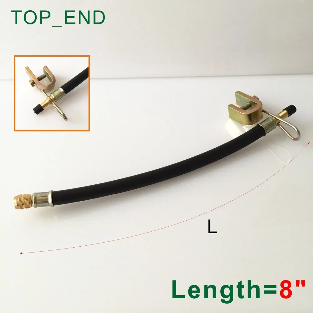 

Удлинитель Резинового клапана, гибкий удлинитель с зажимом 8 дюймов, работает напрямую с двумя колесами, инструмент для накачки шин, комплект для ремонта шин
