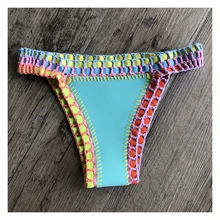 Женский купальник бикини Низ вязаный неопреновый купальник женский бикини пляжная одежда низ