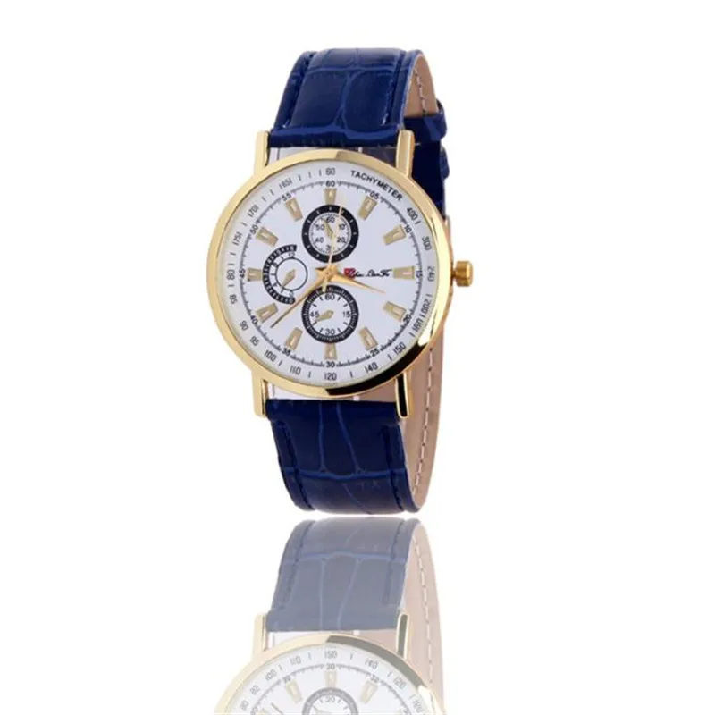 Luxury Fashion Men Watches Rome Article Leather Band Analog Quartz Vogue Wrist Watches Men Clock Relogio Masculin M04 (8)