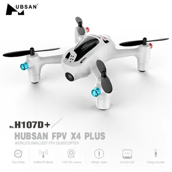 

Original Hubsan FPV X4 Plus H107D+ FPV With 720P Wide Angle HD Camera Altitude Hold Mode RC Drone Quadcopter RTF White