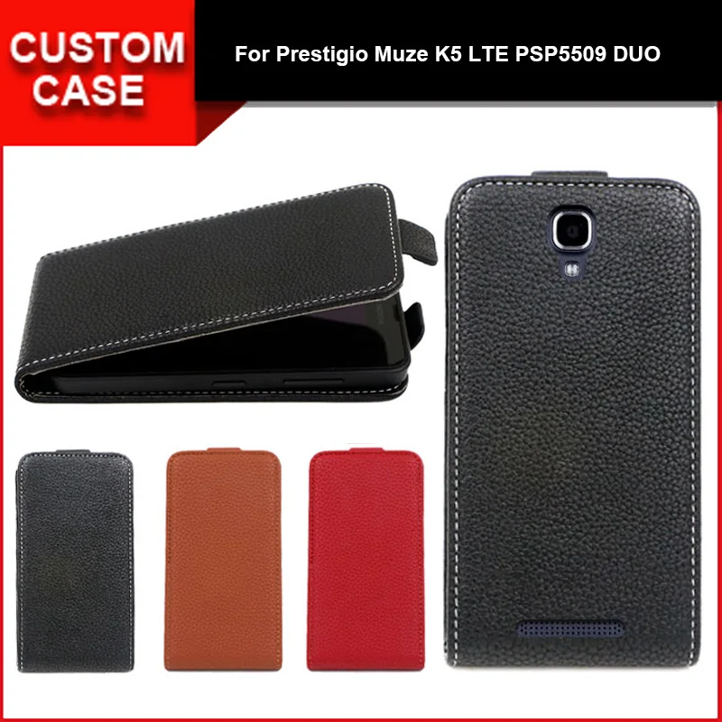 

Luxury flip vertical cover bag flip up and down PU Leather Case for Prestigio Muze K5 LTE PSP5509 DUO, free gift