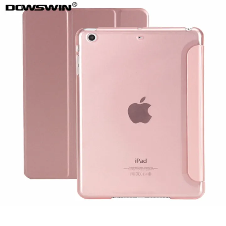 DOWSWIN чехол для нового iPad 9,7 из искусственной кожи чехол 9,7 дюймов со стилусом карандаш держатель Обложка для iPad чехол A1822 - Цвет: rose gold case