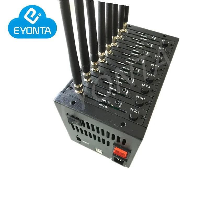 

Bulk sms 8 port gsm modem wavecom 8 sim card gsm modem pool Wavecom q2303 Simbox modem pool Support Imei Changing