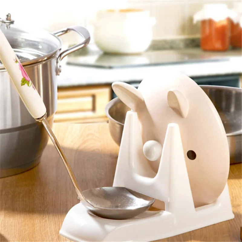 Kitchen Shelf Cooking Storage Spoon Pot Lid Kitchen Home Tools Kit Stand Holder 