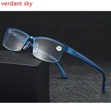 Мужские Титан сплава очки для чтения, унисекс, не сферическая 12 Слои покрытие линз очков(+ 1,0+ 1,5+ 2,0+ 2,5+ 3,0+ 3,5+ 4,0