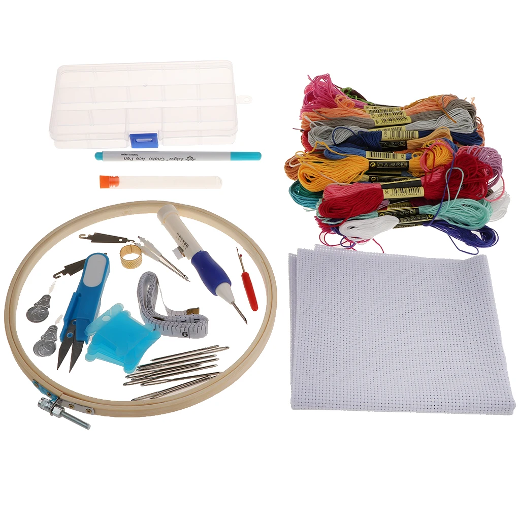 Embroidery Starter Kit Full Range of Cross Stitch Kit Color Threads