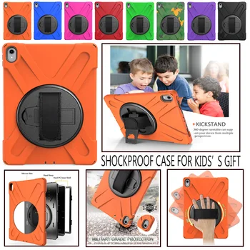 

For Apple New iPad Pro 11" A1980 Kids Safe Shockproof Armor Cover Hand Strap Stand Case for iPad Pro 11'' 2018 Heavy Duty Capa