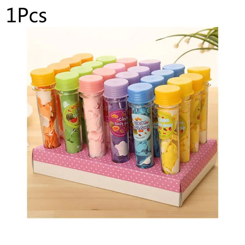 

Portable Disposable Flower Soap Slices Sheets Cuvette Hand Washing Clean Travel Camping Tool
