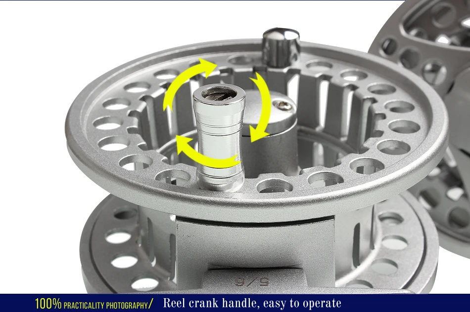 Sougayilang 3BB катушка для ловли нахлыстом из алюминиевого сплава 5/6WT катушка для нахлыстом с механической обработкой микро Регулировочная катушка для ловли нахлыстом