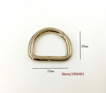 

1''x3/4''High quality Lighter Gold D Ring for Bag parts Bag hardware accessories, Shoes, Buckle belt parts Rings