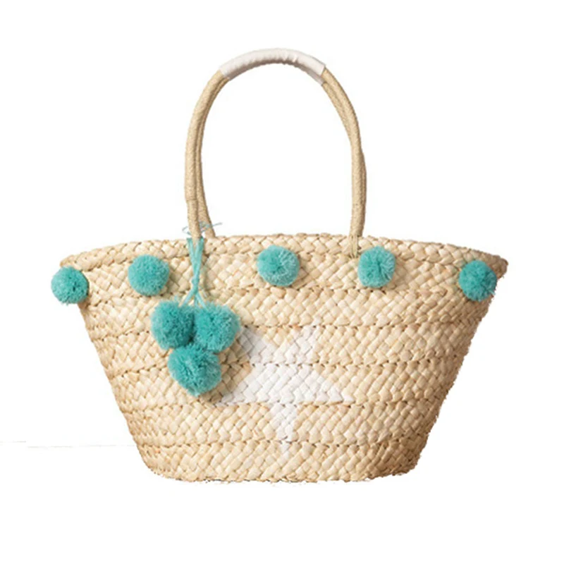 Women Handbags Straw Beach Bag Fashion Knitting Big Capacity Summer Hand Bag Luxury Designer Casual Bucket Shoulder Bags SS0287 (16)