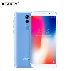 XGODY S12 распознавания лиц 4G LTE 5,72 дюймов 18:9 мобильного телефона Android 7,0 Nougat 1 + 16 смартфон с отпечатками пальцев 1080*540 2700 мАч