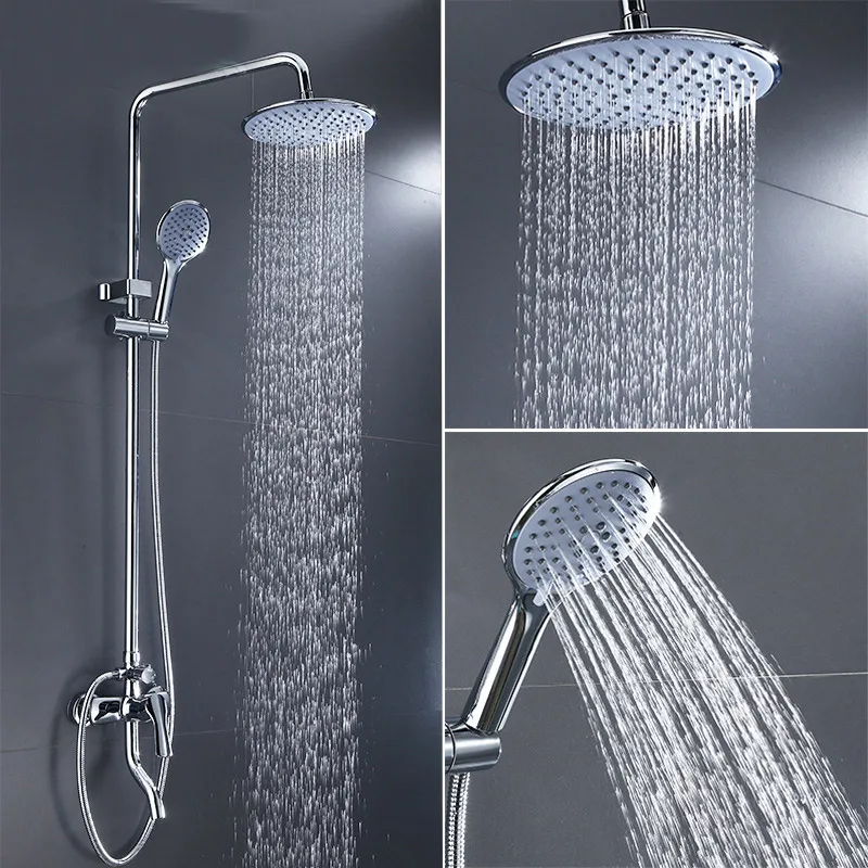 

Copper tap shower faucets with cold and hot mixer showers set all three water booster can lift shower faucet nozzle suits