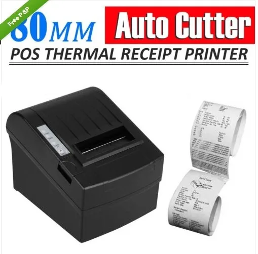 80mm 300mm/sec High Speed POS Thermal Receipt Printer Auto Cutter with