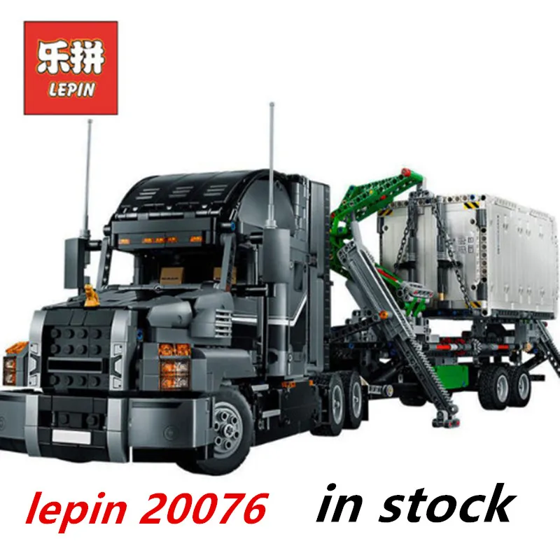 

Lepin Technic truck 20076 lepin mack truck compatible legoing technic 42078 Mack Big Trucking set