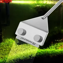 Ootdty aquário vidro tanque de peixes de aço inoxidável coralline algas raspador lâmina mais limpo