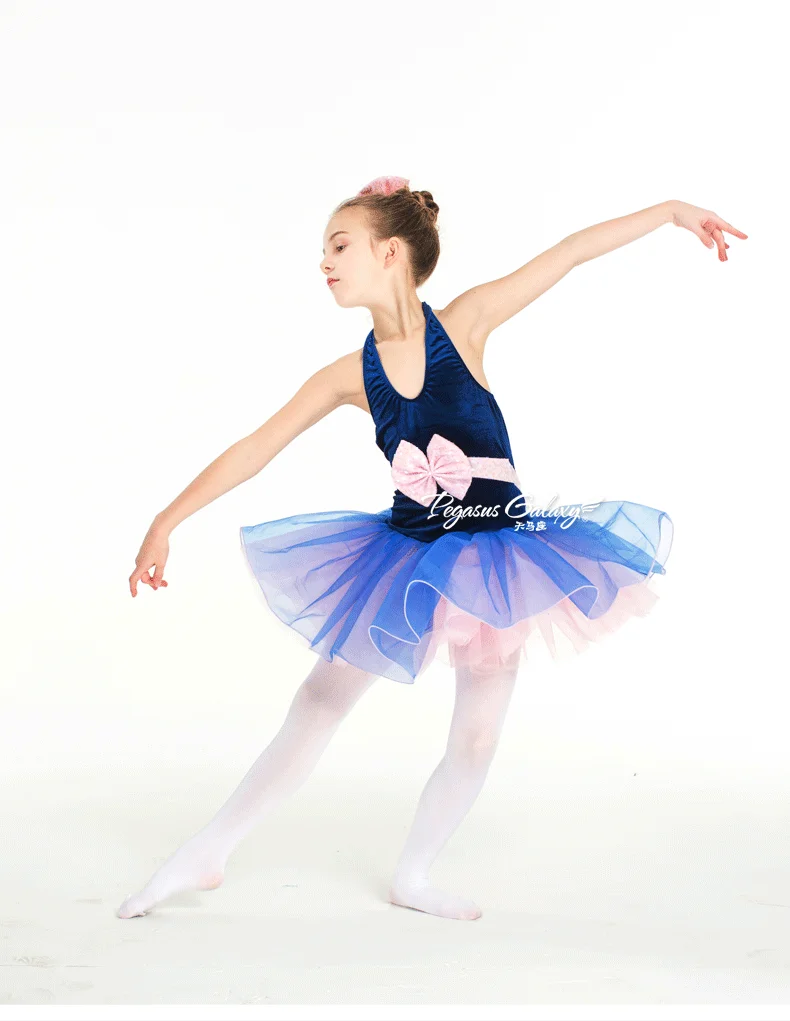 Балетное платье Bailarina балетный танцевальный костюм Disfraz Infantil для девочек балетная пачка танцевальные костюмы для танцев и балета тайский костюм B-6345