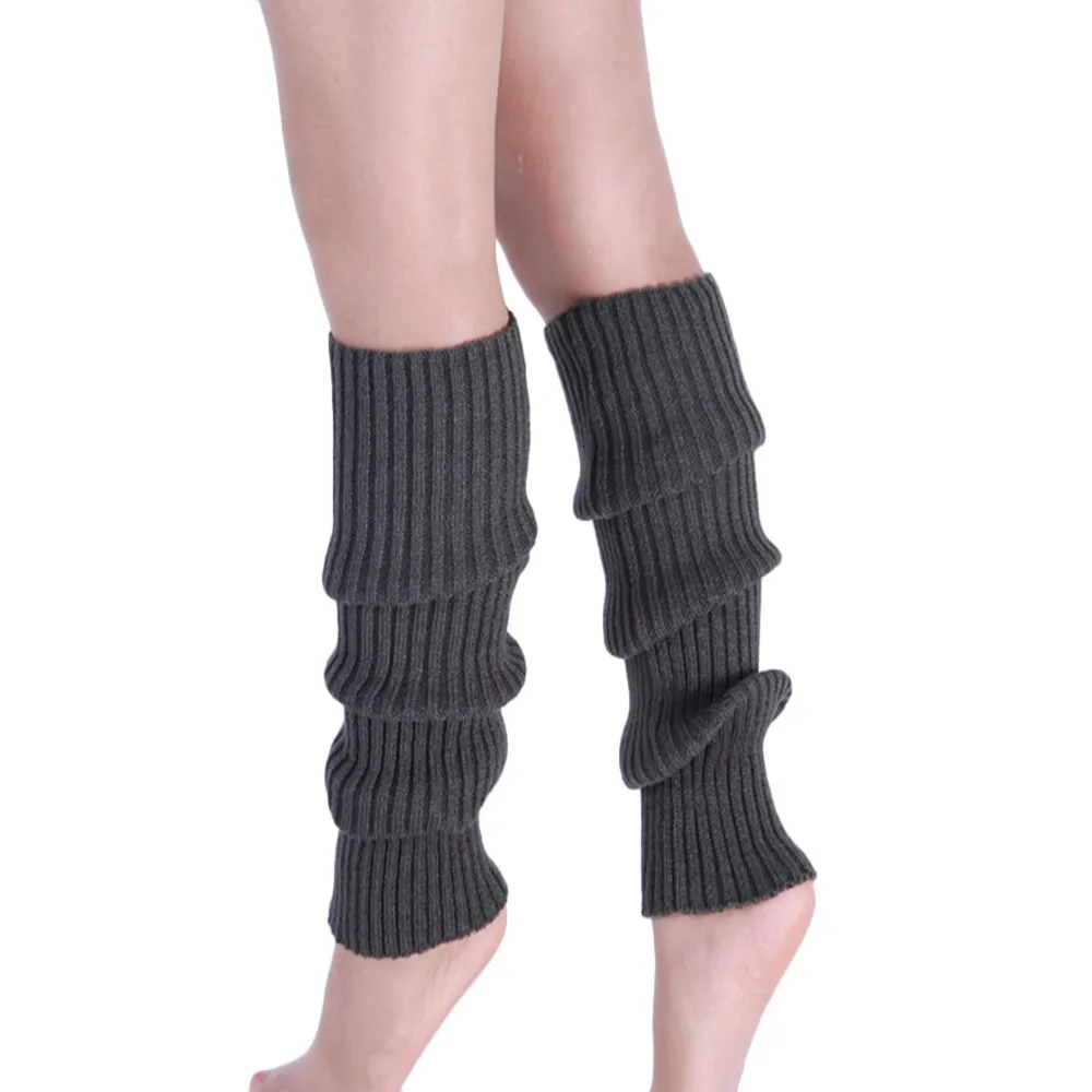 Winter Keep Warm Girls Ladies Women Thigh High Knee High Socks Long Cotton Sexy Boot Cuffs Warmer Knit Leg Stockings