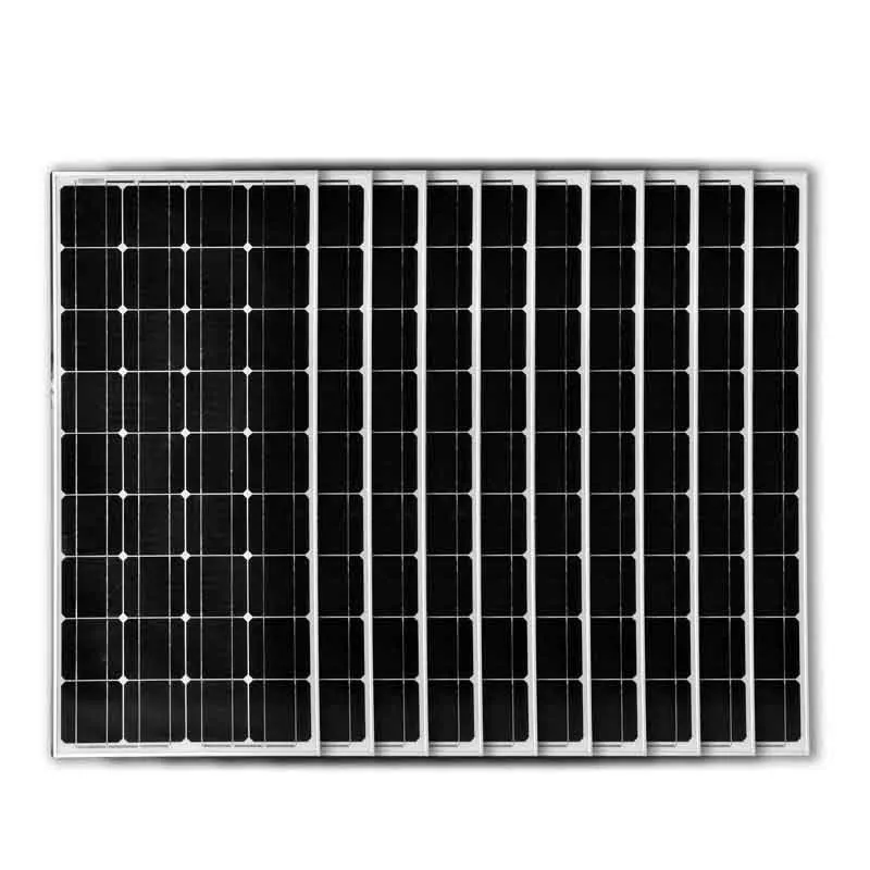 Солнечная панель 100 Вт 18 в 10 шт. Zonnepanelen 12 Вольт 1000 зарядное устройство Мобильная