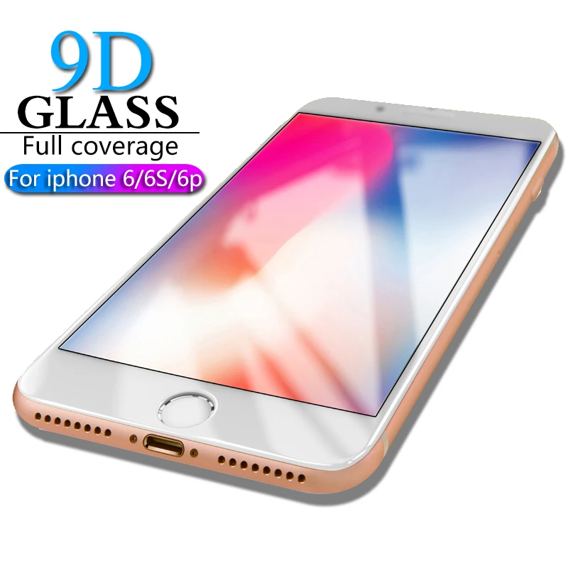 Защитное стекло 9D HICUTE для iPhone 6 защита экрана S plus закаленное на экрана|Защитные