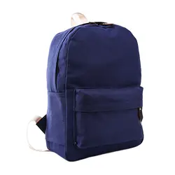 Для девочек Для женщин холст школьная сумка путешествия рюкзак ранец сумка на плечо рюкзак шт. в партии; #6 темно-синий