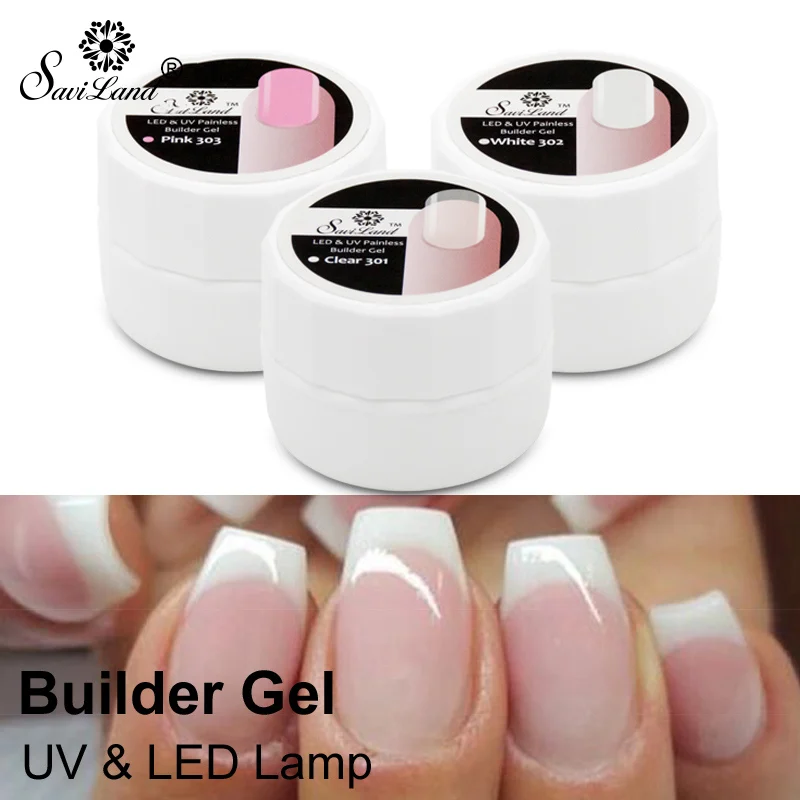 138 40 De Réductionsaviland 1 Pièces Professionnel Rose Blanc Clair Vernis à Ongles Vernis Semi Permanent Uv Led Constructeur Gel Vernis à