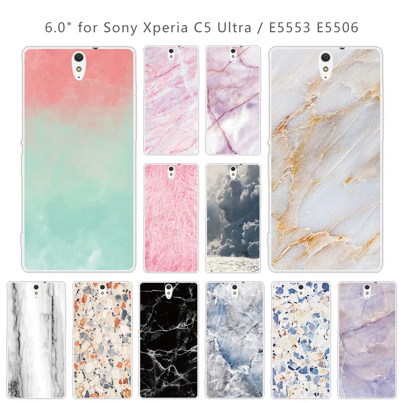 Для Sony Xperia C5 чехлы для телефонов мягкий силиконовый чехол на заднюю панель с