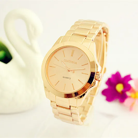 

Contena Fashion Casual men wristwatches quartz stainlees steel strap watches male clocks