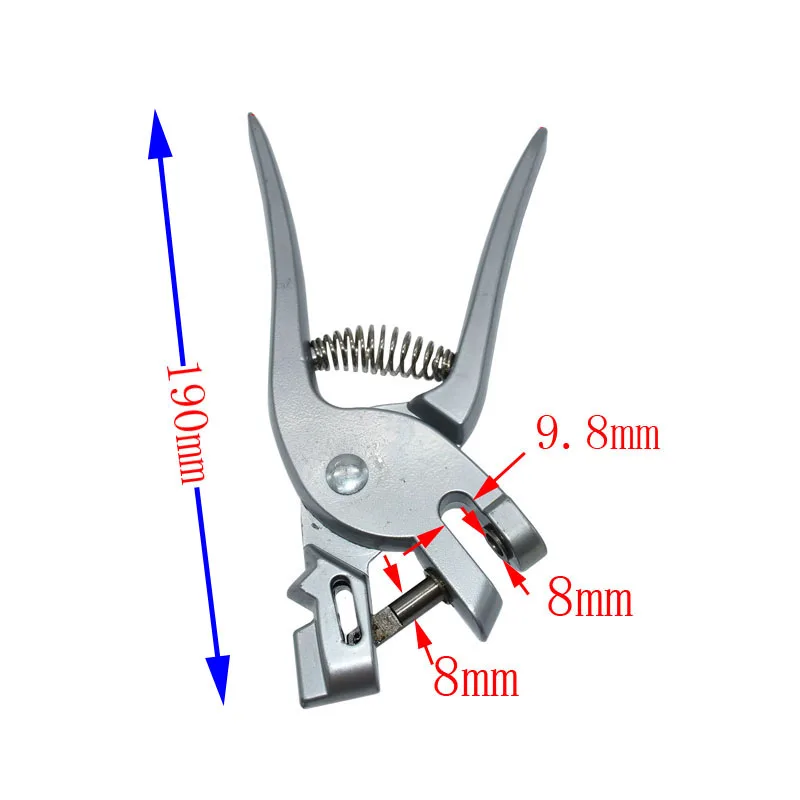 8 мм Ушные бирки для животных Дырокол из нержавеющей стальной перфоратор устройство для контроля животных Идентификация коровы Овцы принадлежности для животных