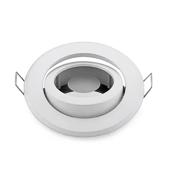 激安 ホット販売2019ホワイトラウンド天井スポットライトGU10 MR16 Ledスポットライト器具フラット天井照明器具