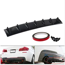 Chassis shark fin Car Bumper Lip Deflector Lips For universal Car Tail Spoiler Skirt Car Tuning Body Kit Strip Auto Accessories цена Chassis shark fin Car Bumper Lip Deflector Lips For universal Car Tail Spoiler Skirt Car Tuning Body Kit Strip Auto Accessories цены онлайн