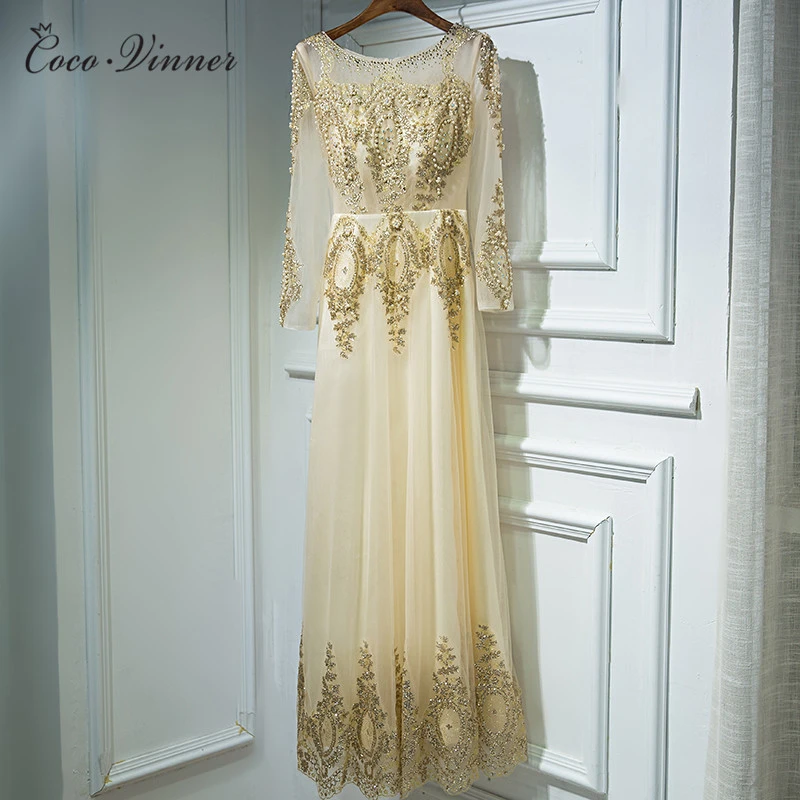 gold color plus size dress