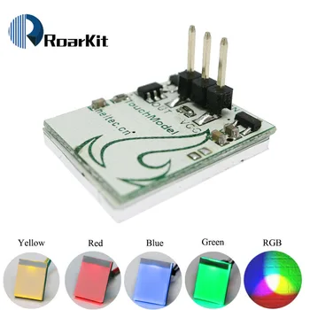 

Blue Red Green and Yellow color Capacitive touch switch button module 2.7 V to 6 V module anti-jamming is strong HTTM series