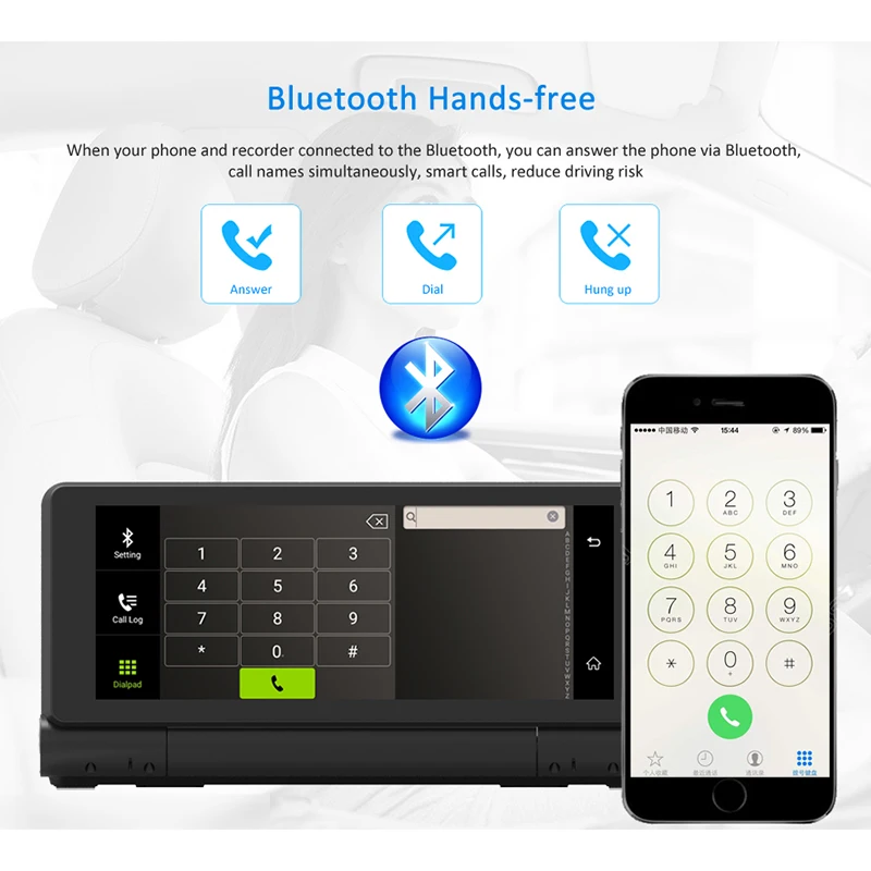 4G ADAS Автомобильный видеорегистратор Android Wifi Bluetooth GPS навигация 1080P 24 часовой