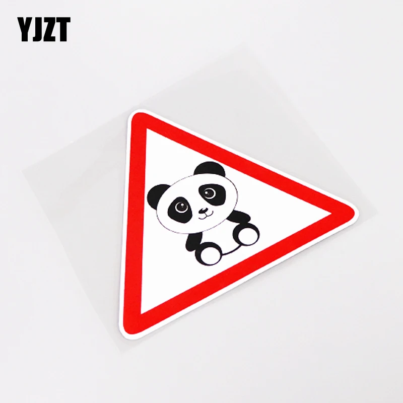 

YJZT 13CM*11.2CM Cartoon Animal Panda Car Sticker Decal PVC Graphical 13-0942