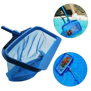 

Plastic Leaf Rake Fine Mesh Net Skimmer Swimming Pool Pond Spa Cleaning Tool！