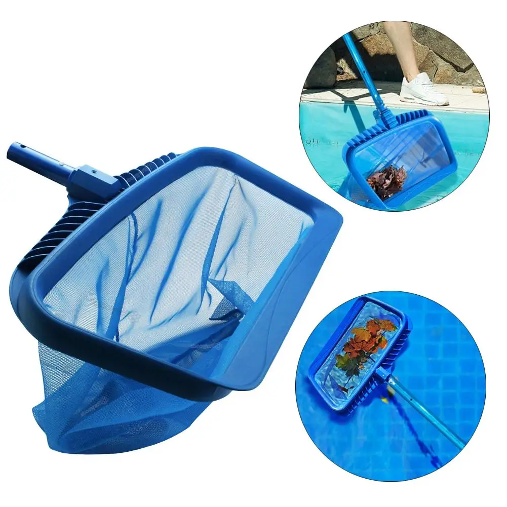 

Plastic Leaf Rake Fine Mesh Net Skimmer Swimming Pool Pond Spa Cleaning Tool！