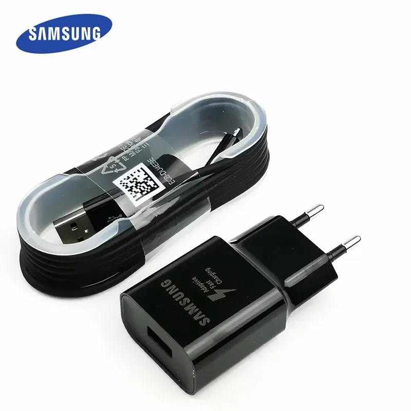 

Original Samsung Usb Wall Charger EU Power Adapter QC 3.0 Quick Charge Galaxy note 5 J5 2017 J7 S6 S7 Edge a5 a6 Micro USB Cable