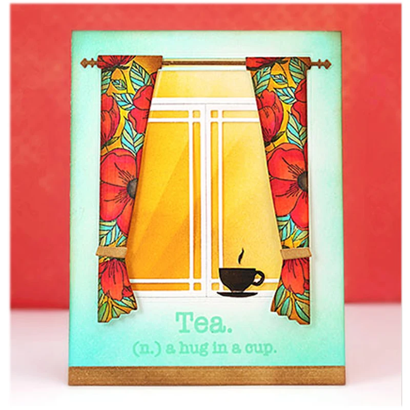 Window Curtain Sets Metal Cutting Dies Stencil For DIY Scrapbooking Decorative Embossing Suit Paper Card Die Cutting Template