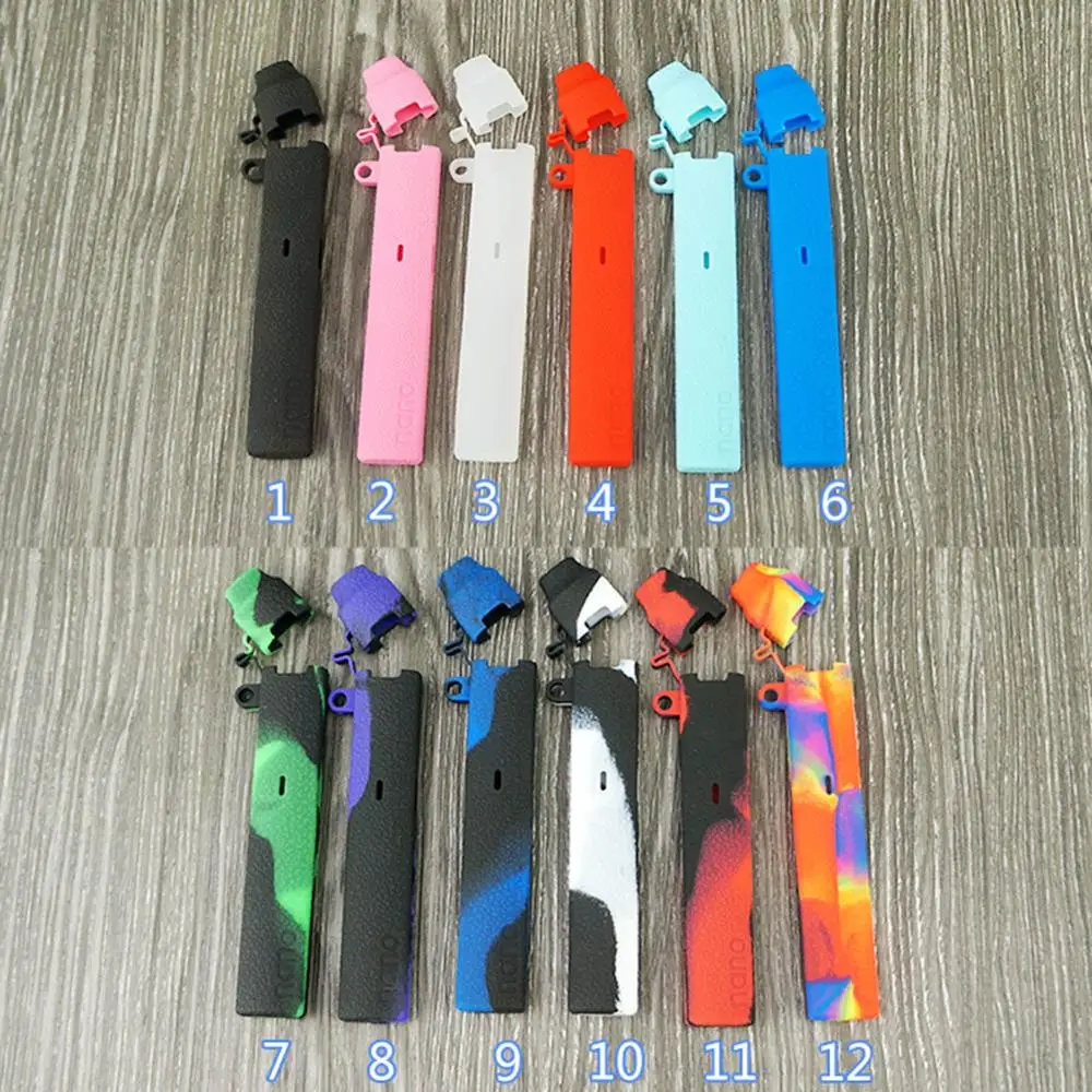 

20pcs NanoSTIX NanoNIC Pod vape Device Kit Texture Cover Case Silicone Skin Sleeve wrap gel fit Nano STIX