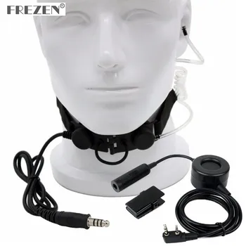 

CS Z Tactical Throat Mic Z003 Headset with Waterproof PTT for BaoFeng UV-5R TYT TH-UV8000D Radios Black