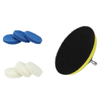 

6 Pieces Scouring Pads Drill Power Scrubber Brush-Electric Powered Scrub Pad For Cleaning Household And Polishing Metal Wood