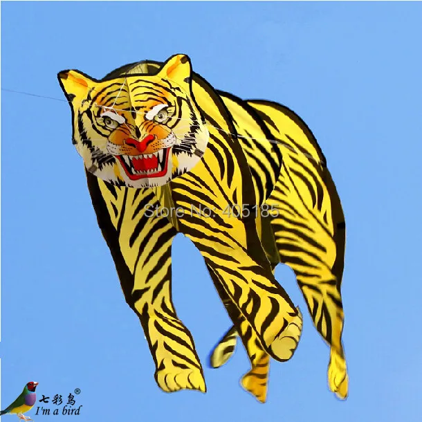 

Free Shipping Outdoor Fun Sports 2m 3D Tiger Kite Good Flying
