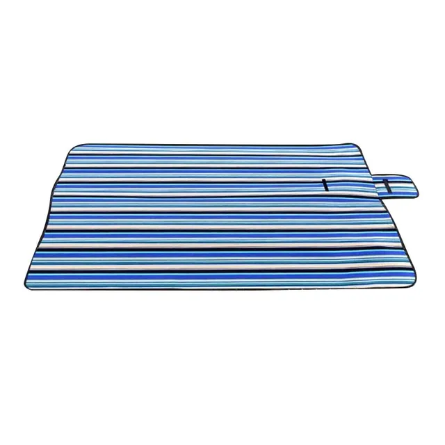 Extra Large Picnic Blanket Rug Mat Waterproof Travel Camping Extra Large Picnic Blanket Rug Mat Waterproof Travel Camping Beach Kids Baby Blue Stripe