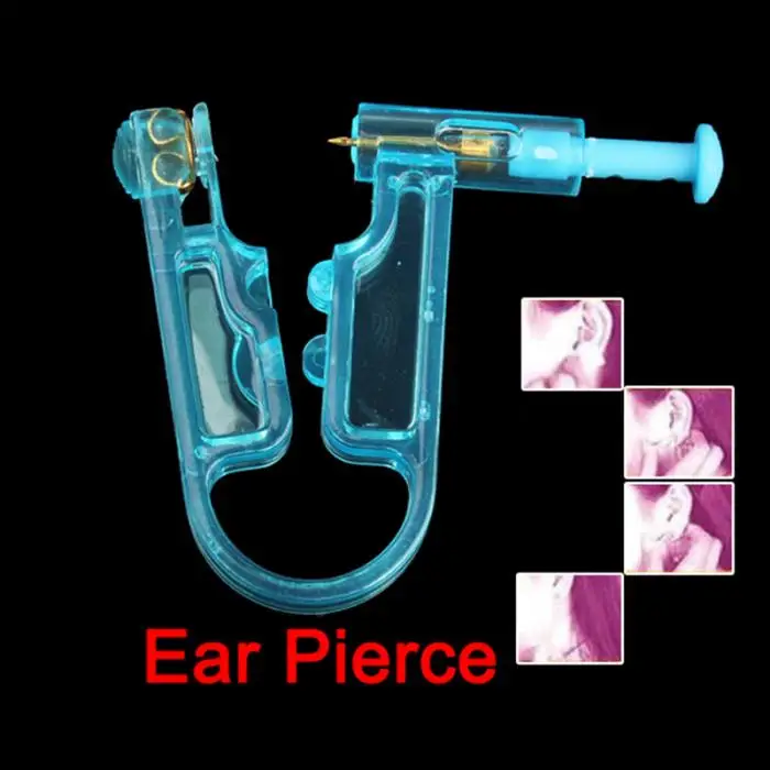 Disposable Healthy Piercing Tool Pierce Kit Asepsis Metal Crystal Ear Stud JS88